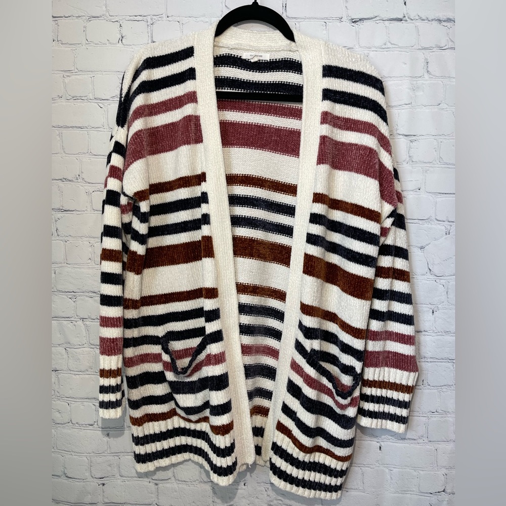 Maurices size large ivory with multicolored stripes